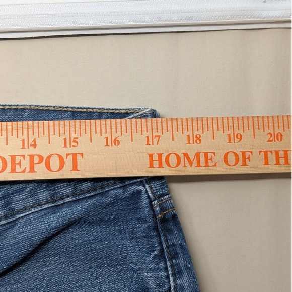 Levis 527 Slim Bootcut Jeans Mens 34x30 Medium Wash Blue Denim 100% Cotton - Picture 9 of 12